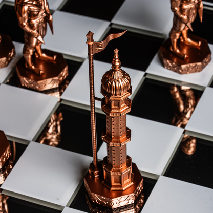 Matte Black and Bronze Edition Chess Set
