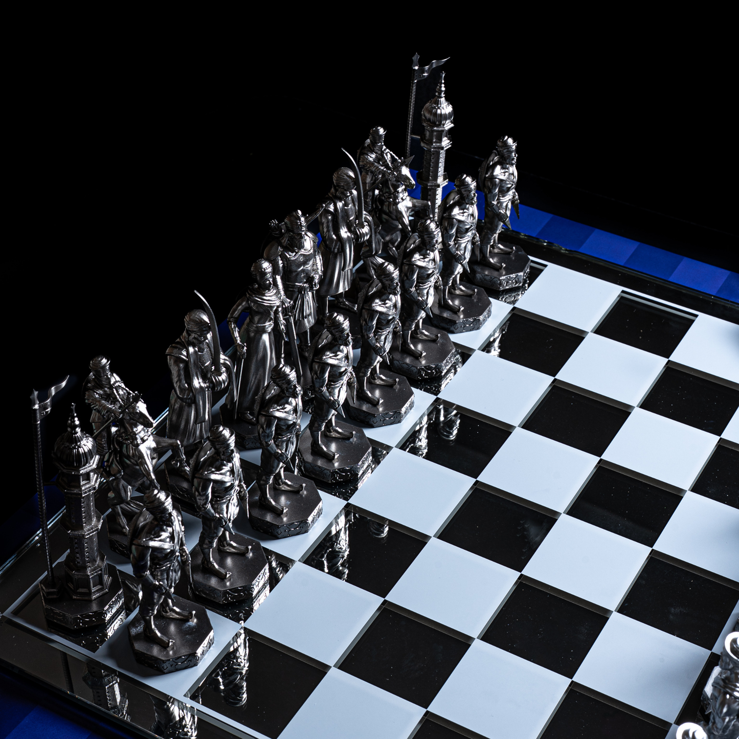 Gun Metal and Bronze Edition Chess Set