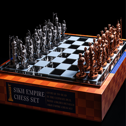 Gun Metal and Bronze Edition Chess Set