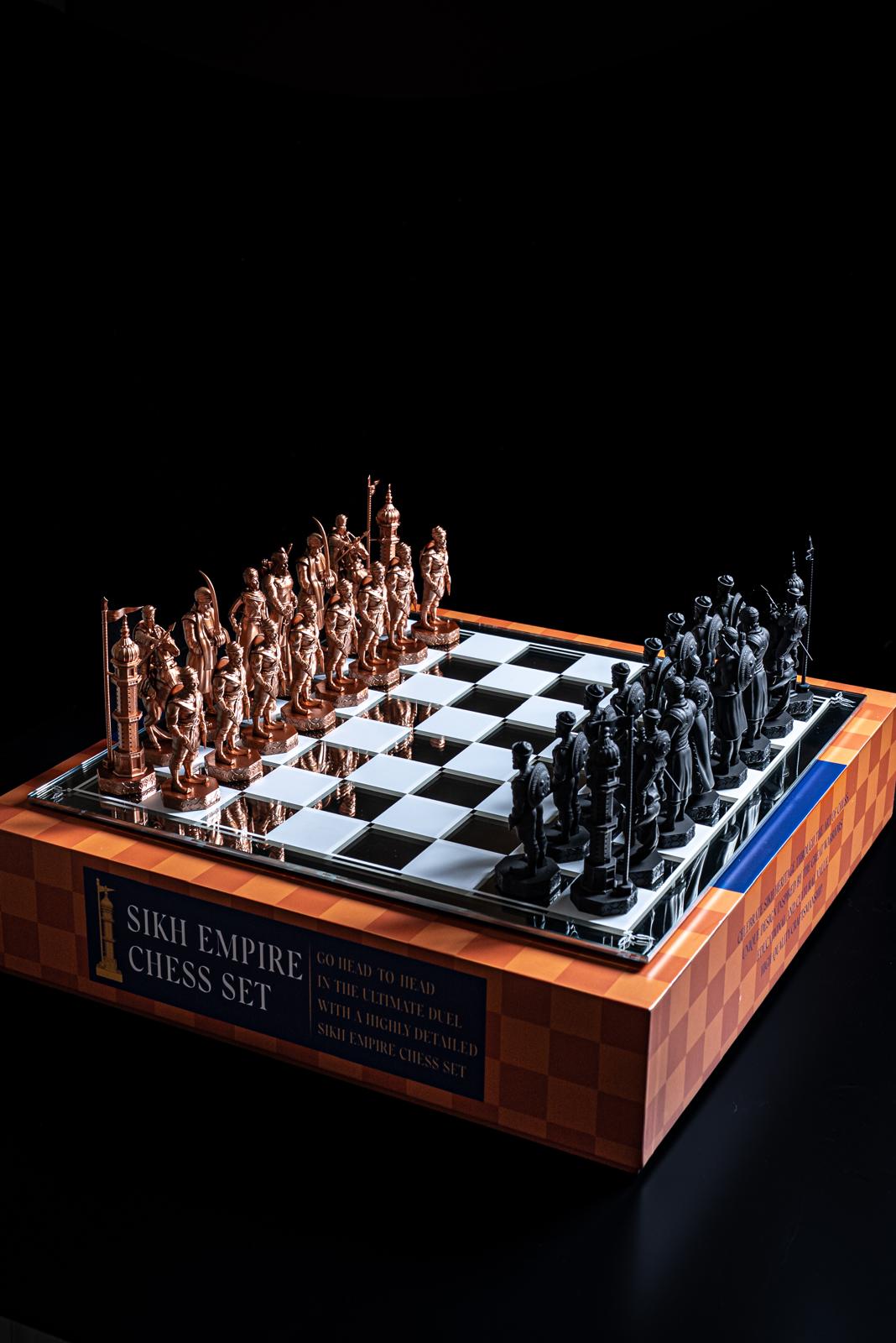 Matte Black and Bronze Edition Chess Set